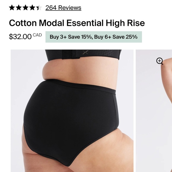 Knix Cotton Modal Essential High Rise - Picture 3 of 3
